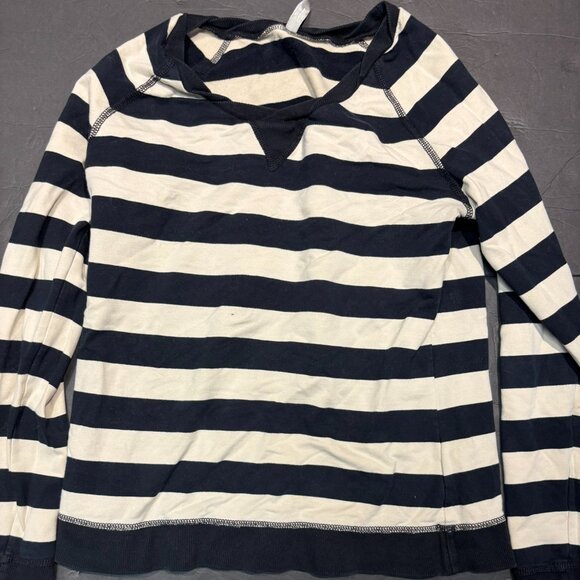Hanna Andersson Black & White Striped Sweater – Women’s Size L – Long Sleeve - Picture 1 of 5